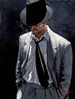 MAN IN WHITE SUIT IV by Fabian Perez
